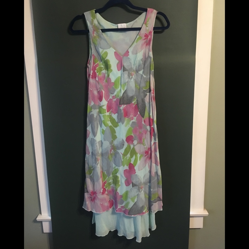 Watercolor Print Dress Size Small